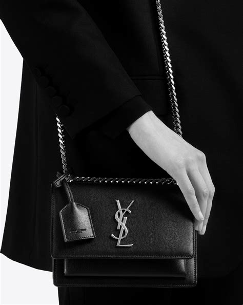 sunset ysl mini|sunset large in smooth leather.